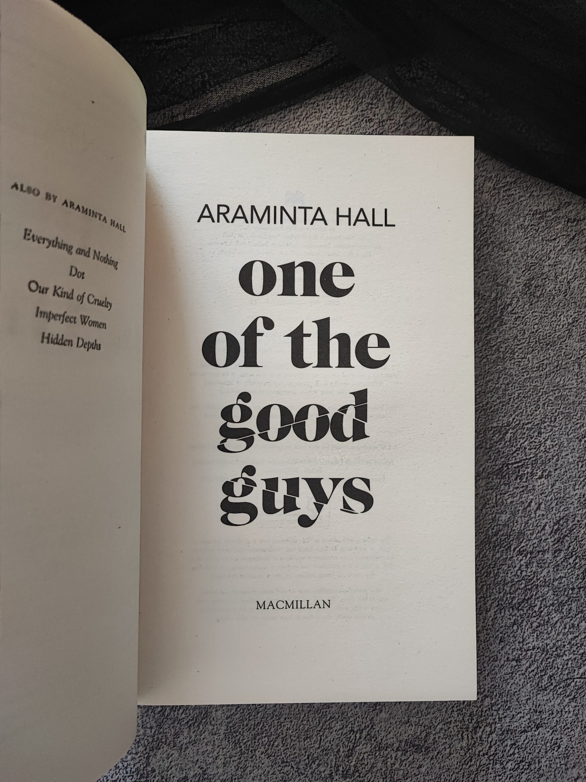 One of the Good Guys
Araminta Hall
Pan MacMillan SA