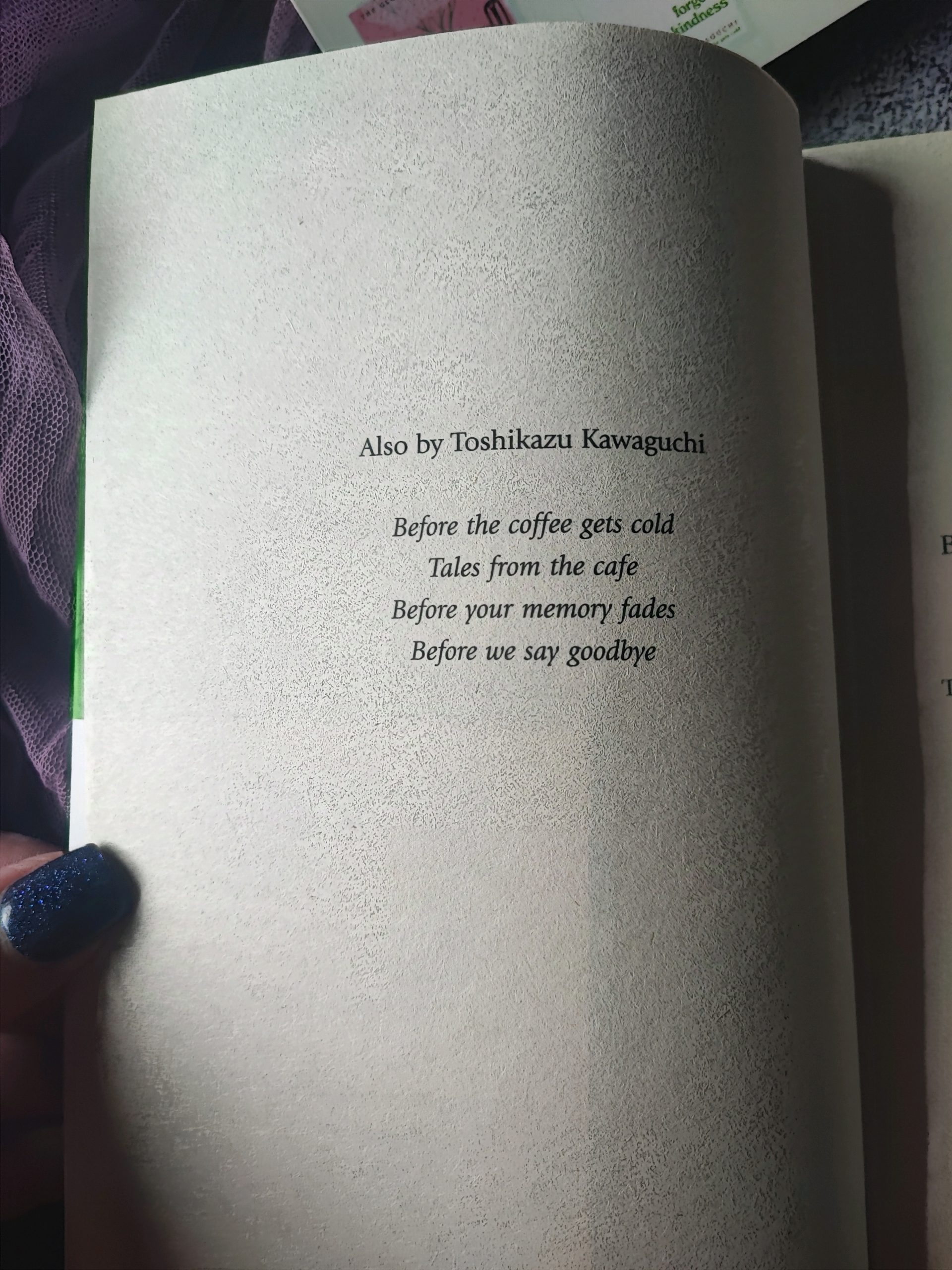 Before We Forget Kindness (Before the Coffee Gets Cold, #5) by Toshikazu Kawaguchi