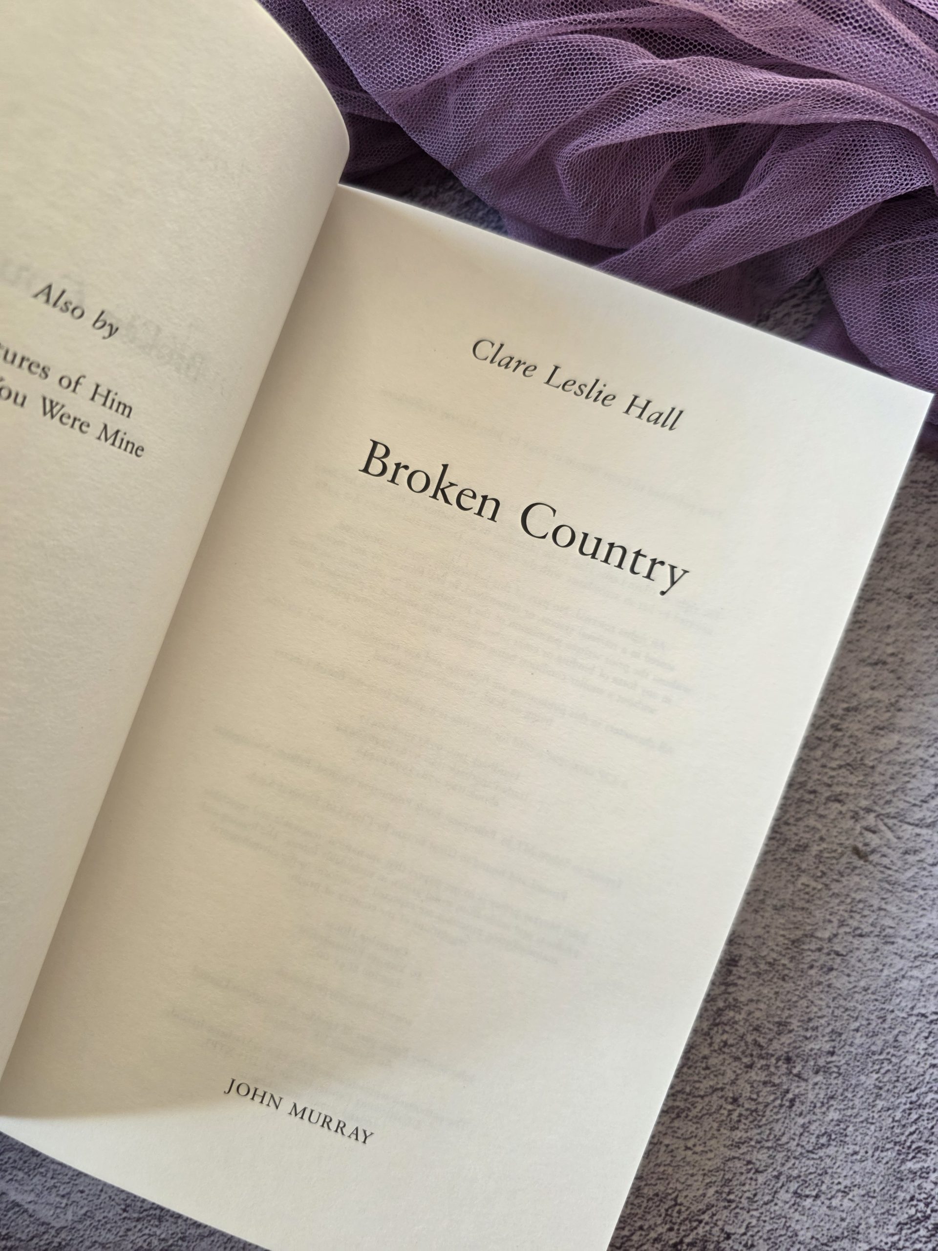  Broken Country Clare Leslie Hall