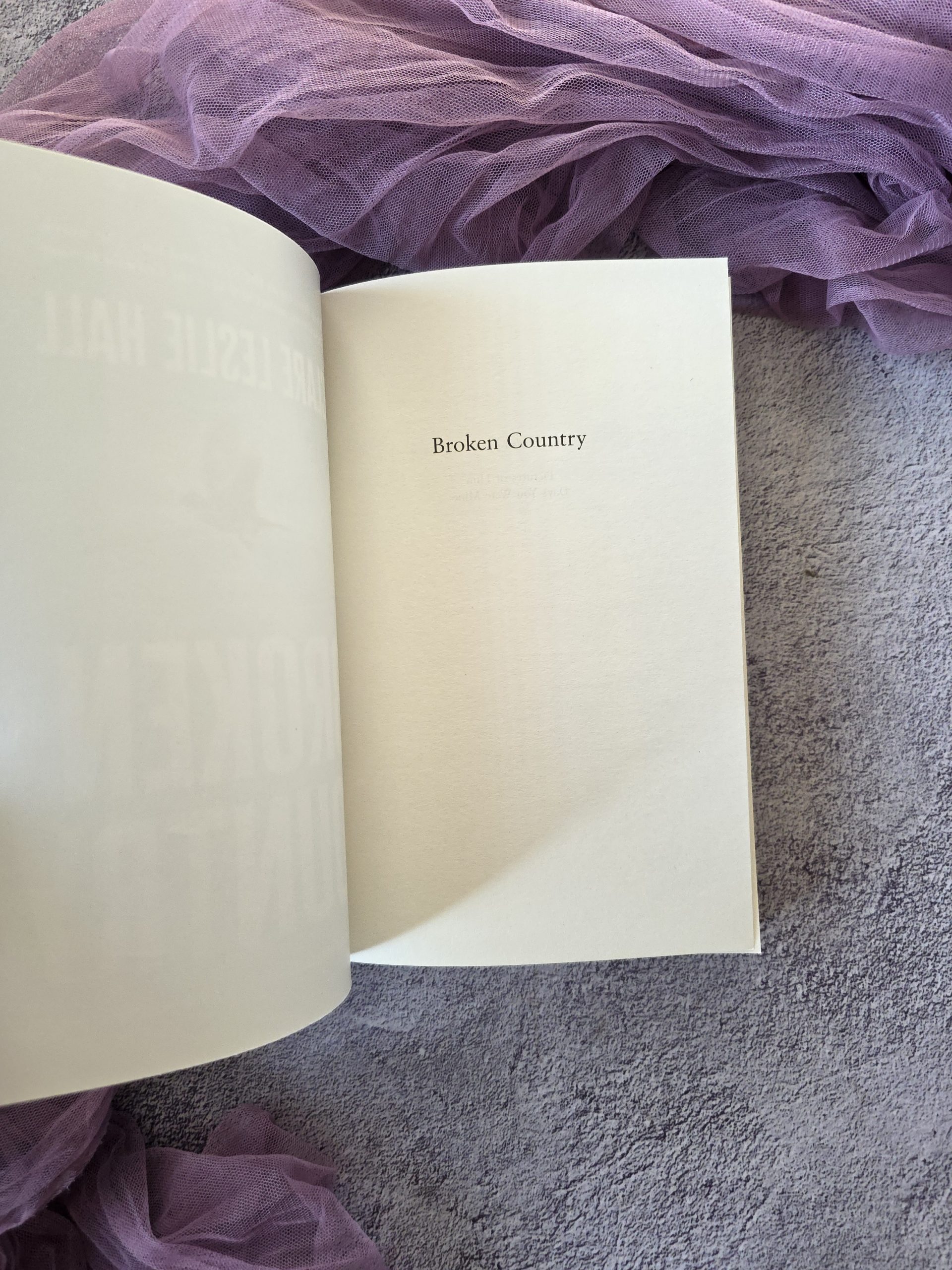  Broken Country Clare Leslie Hall