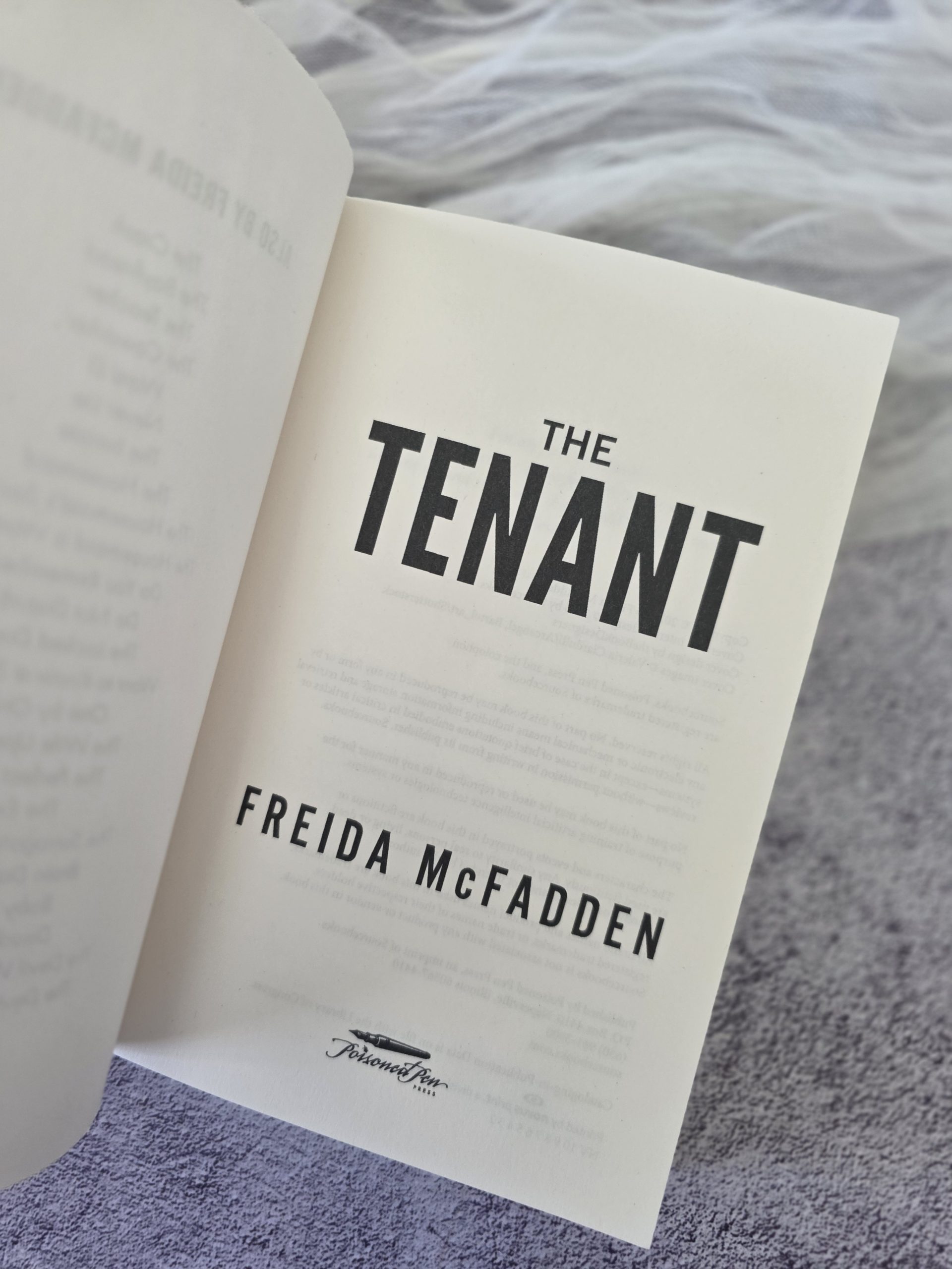 The Tenant by Freida McFadden