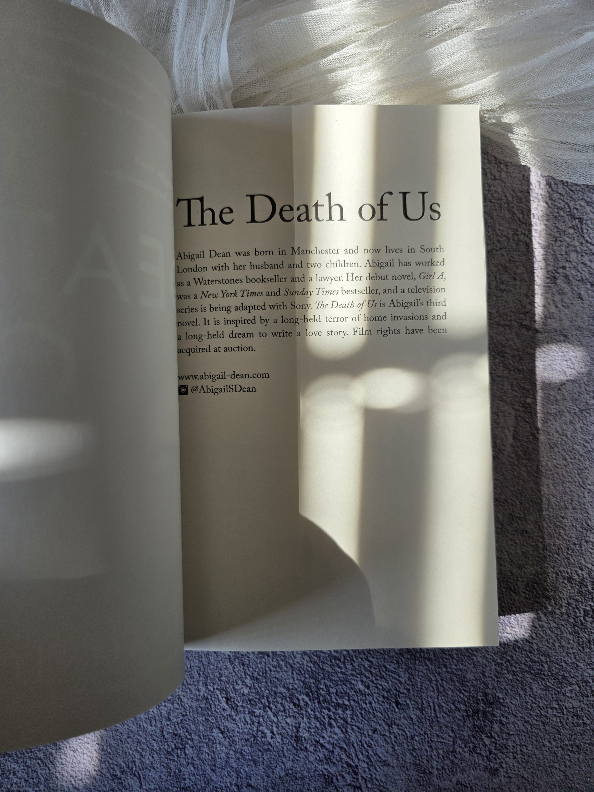 abigail dean the death of us