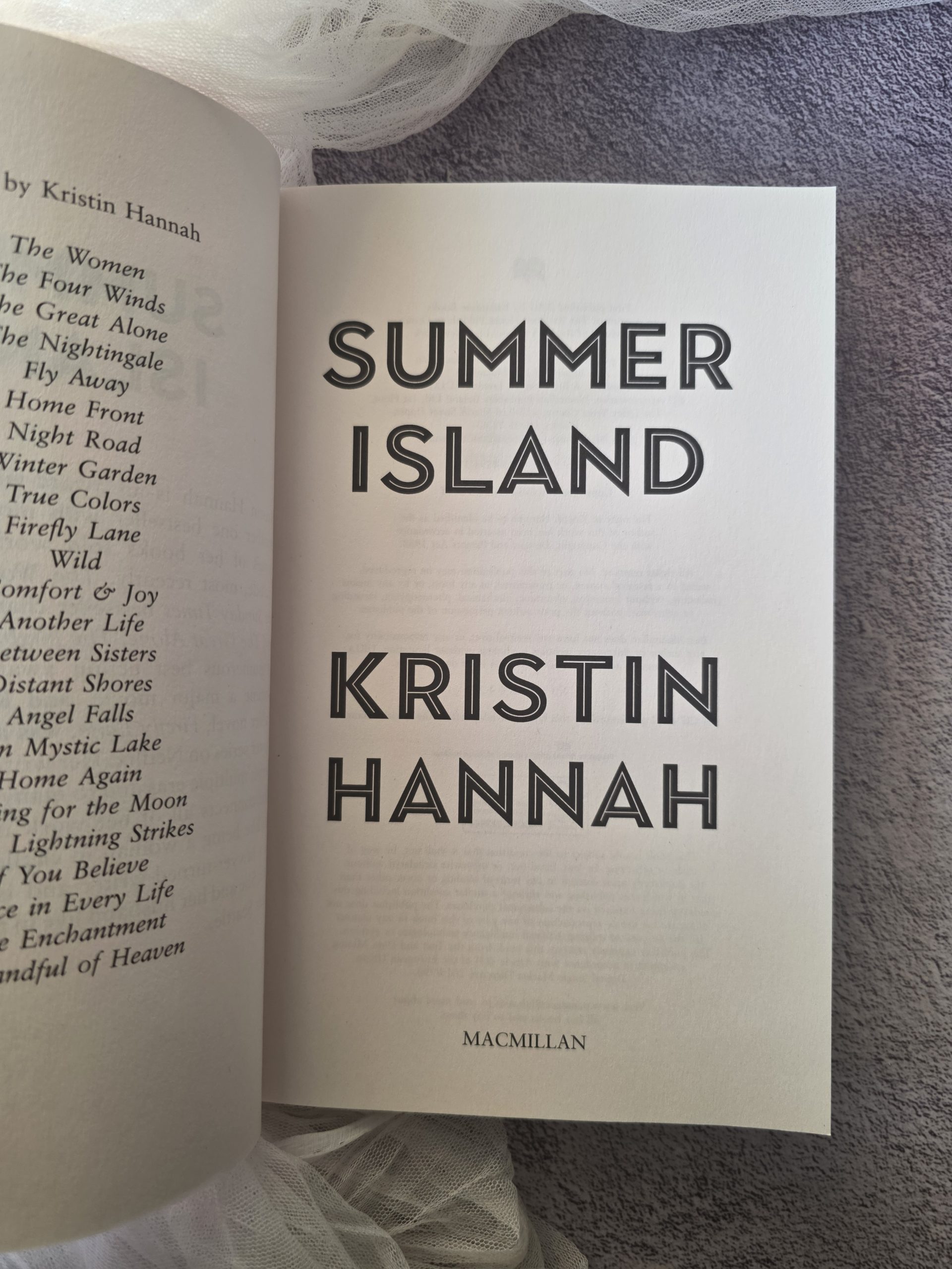 Summer Island by Kristin Hannah