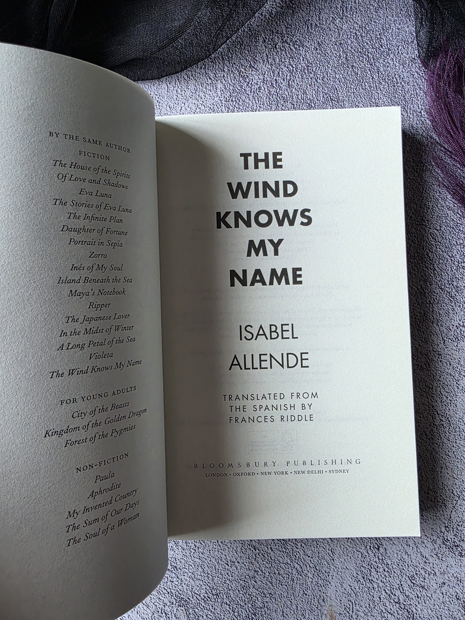 The Wind Knows My Name by Isabel Allende