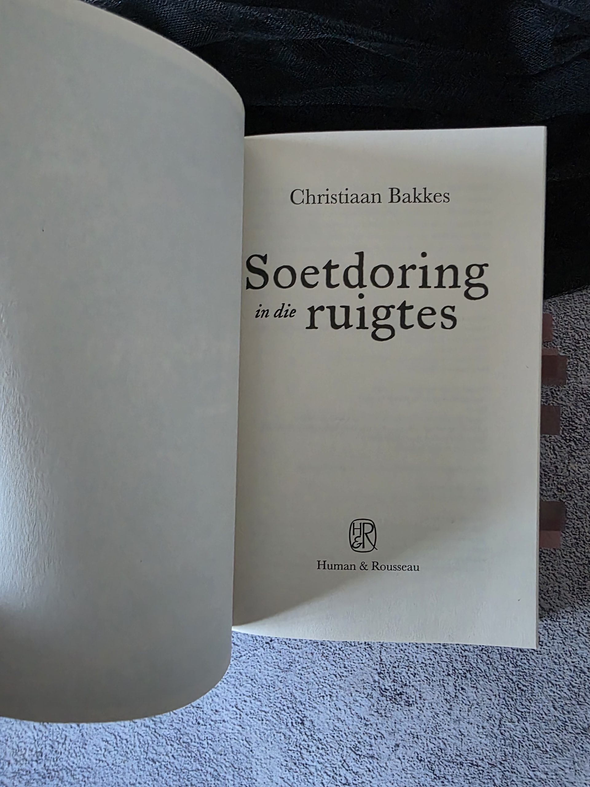 Soetdoring in die Ruigtes deur Christiaan Bakkes